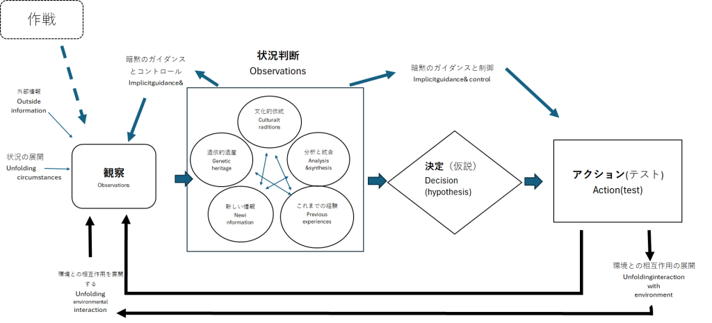 OODAループの流れ（オリジナルに作戦を追加）