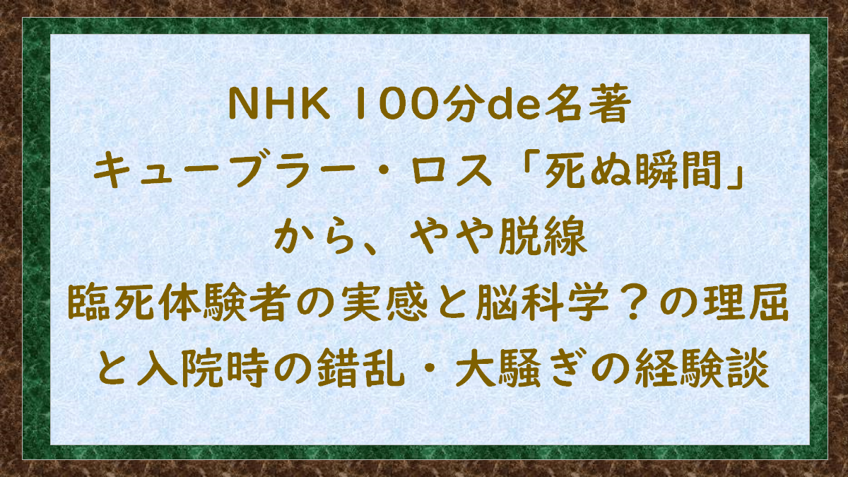 入院時の錯乱と大騒ぎの結末