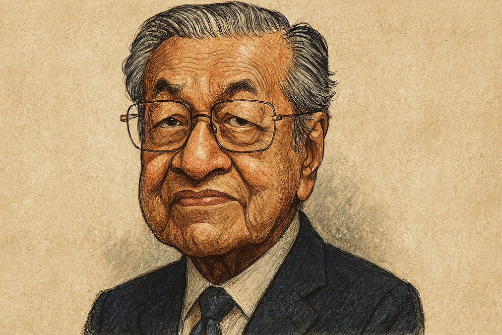 マハティール・ビン・モハマドさんの似顔絵