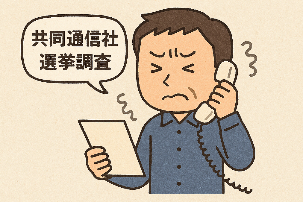 共同通信社からの選挙調査