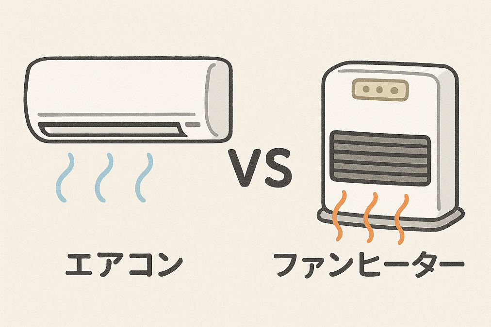 エアコンとファンヒーターの暖房費