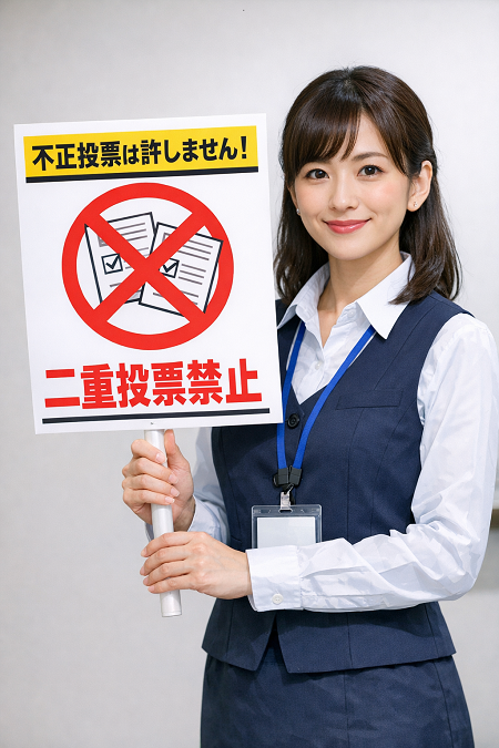二重投票は絶対にやめてください
