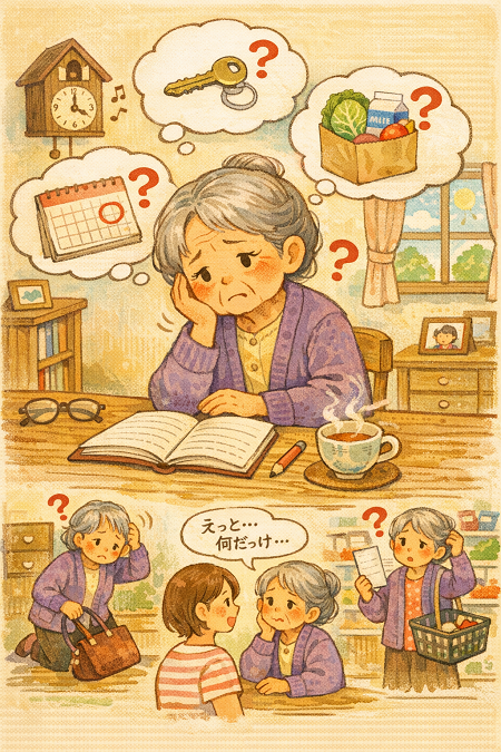 少しづつできなくなる老母